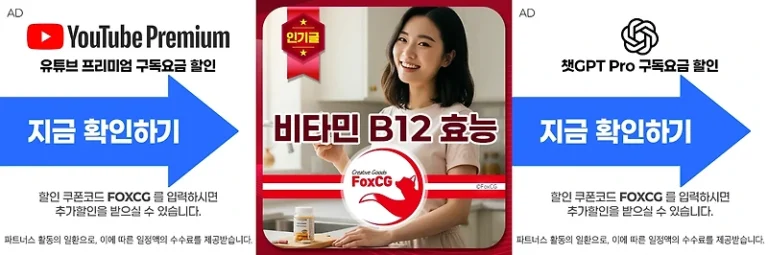 비타민 B12 효능, 음식과 결핍 증상 – 올바른 영양제 복용 방법