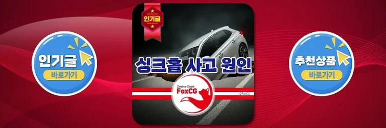 싱크홀(땅꺼짐) 사고 원인과 대처 방법