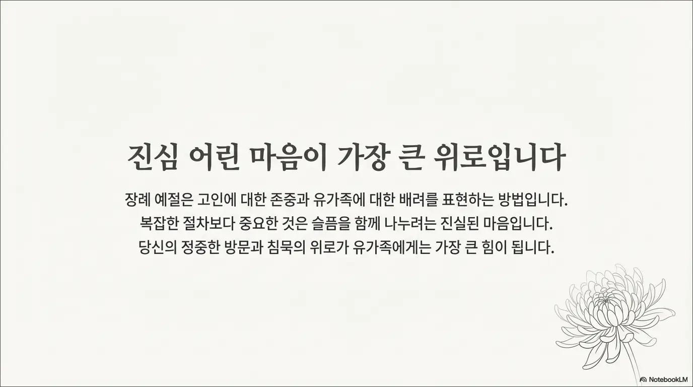 장례식장 예절 총정리