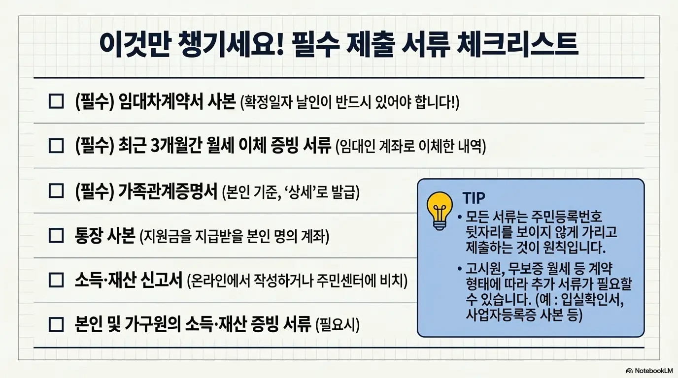 청년월세지원 지급 기준