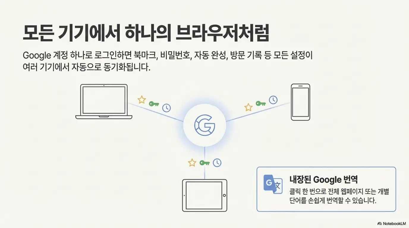 크롬 북마크 비밀번호 동기화