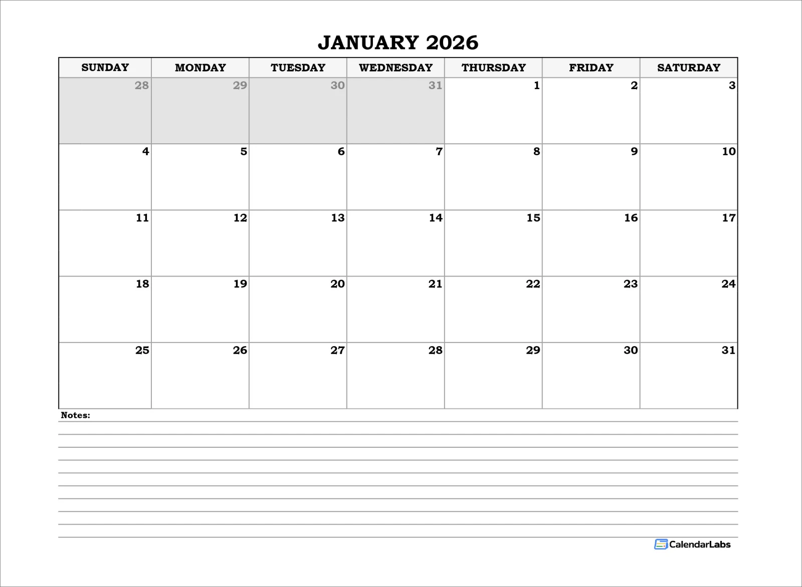 2026 달력 엑셀 파일