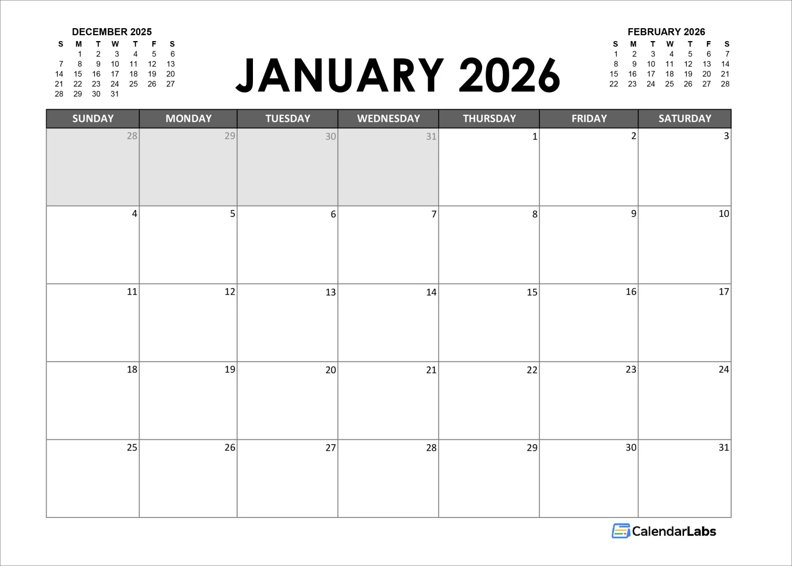 2026 달력 엑셀 파일