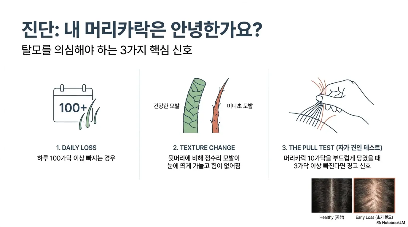 남자, 여자 정수리 탈모 원인
