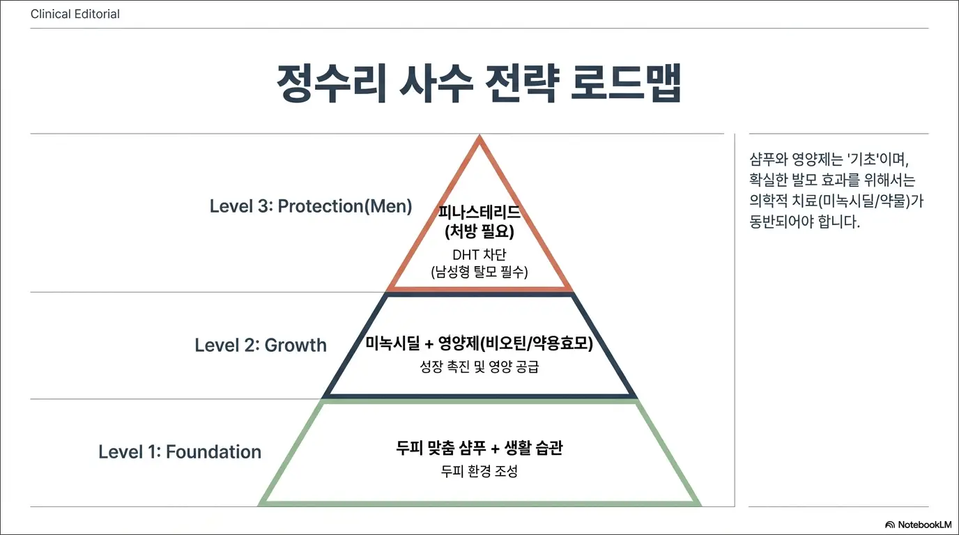 남자, 여자 정수리 탈모 원인