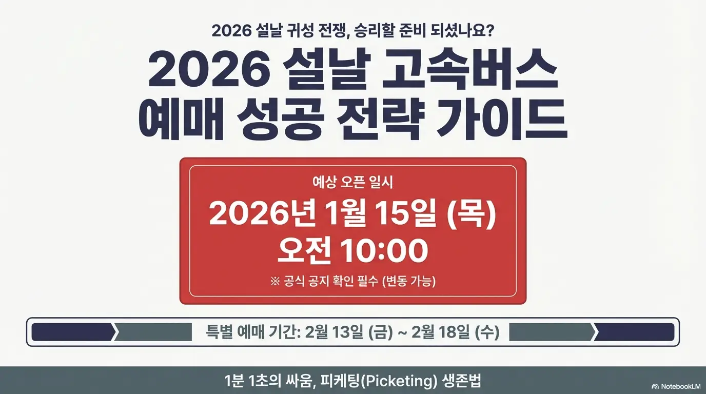 설날 고속버스 예매