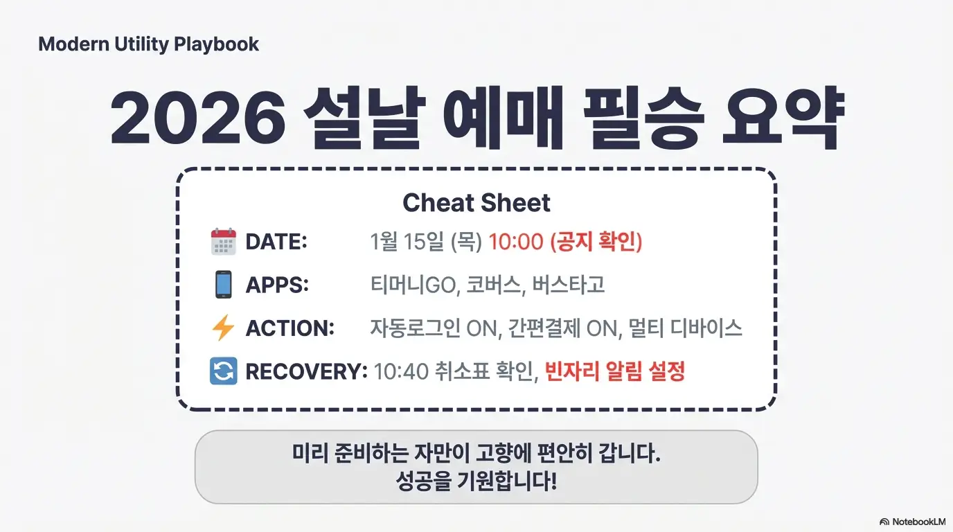 설날 고속버스 예매