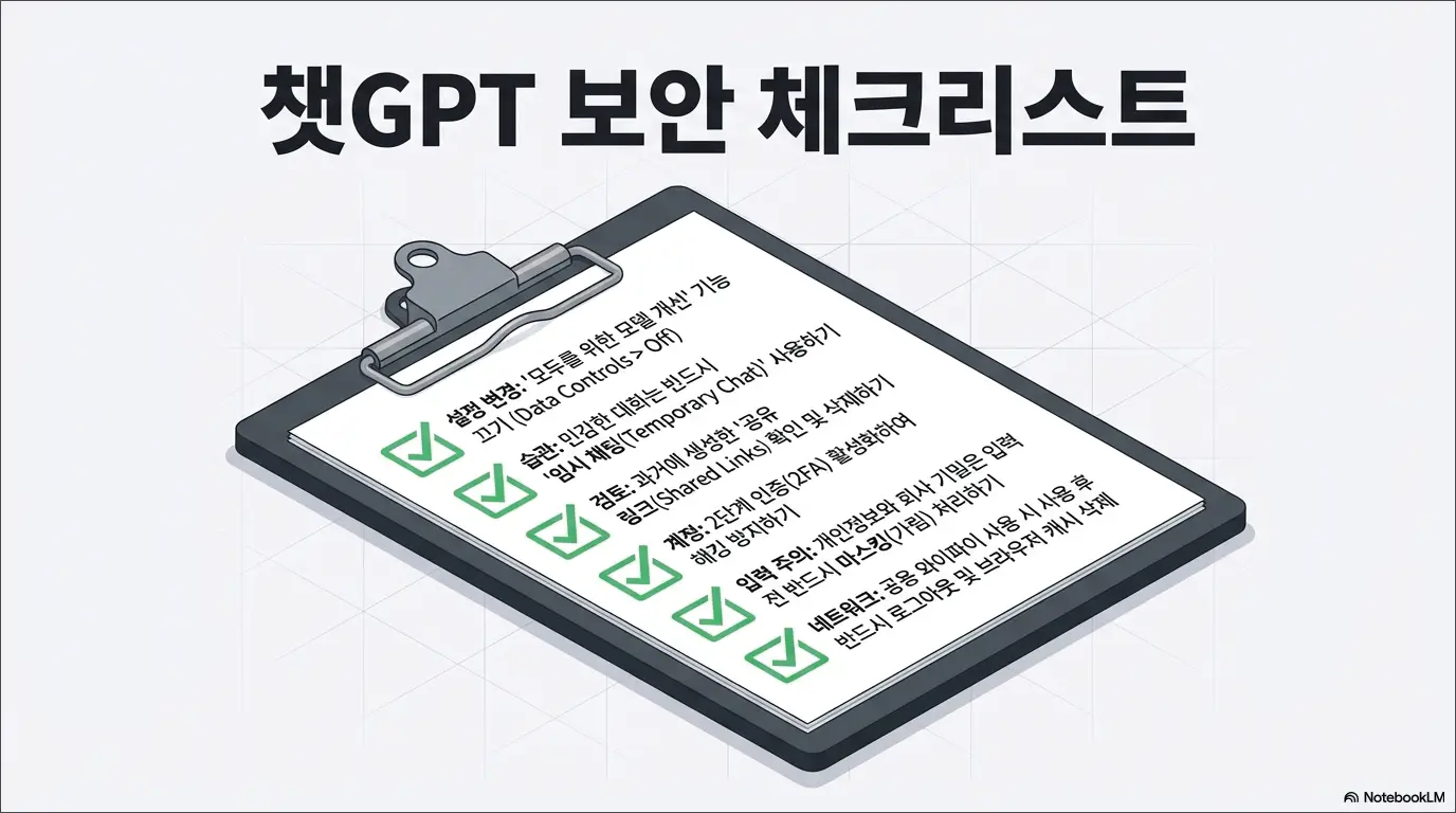 챗GPT 보안 대화내용
