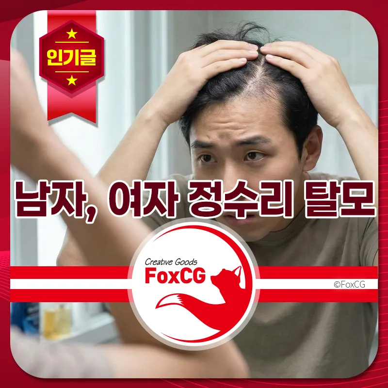 남자, 여자 정수리 탈모 원인