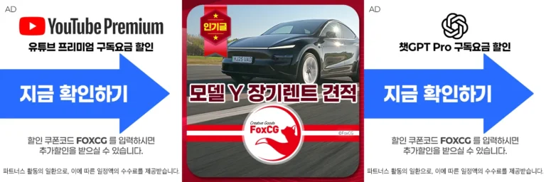 모델 Y 장기렌트 견적