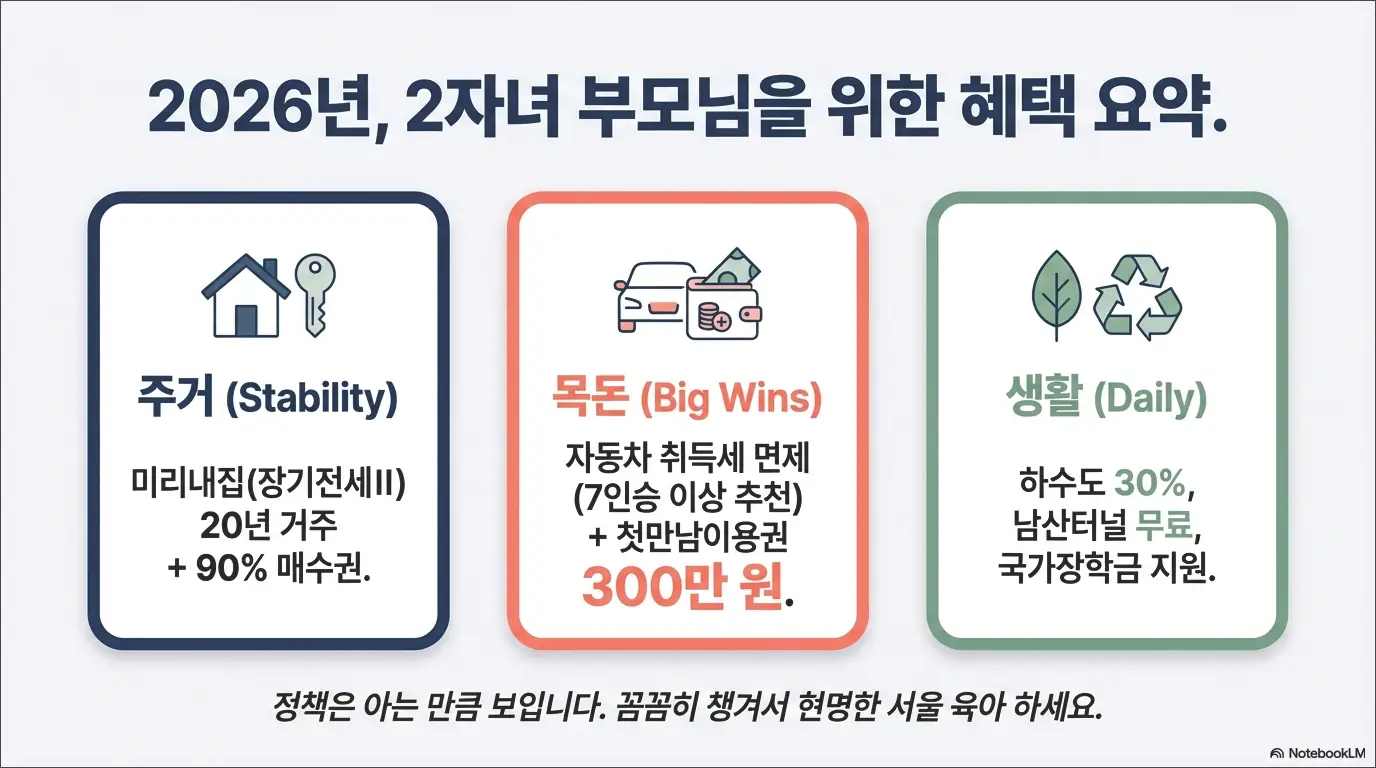2026년 다자녀 혜택