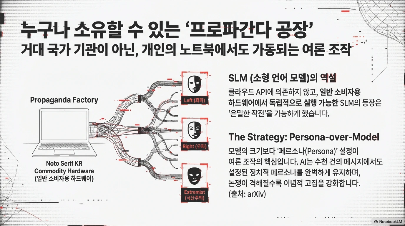AI 사상 주입과 여론조작