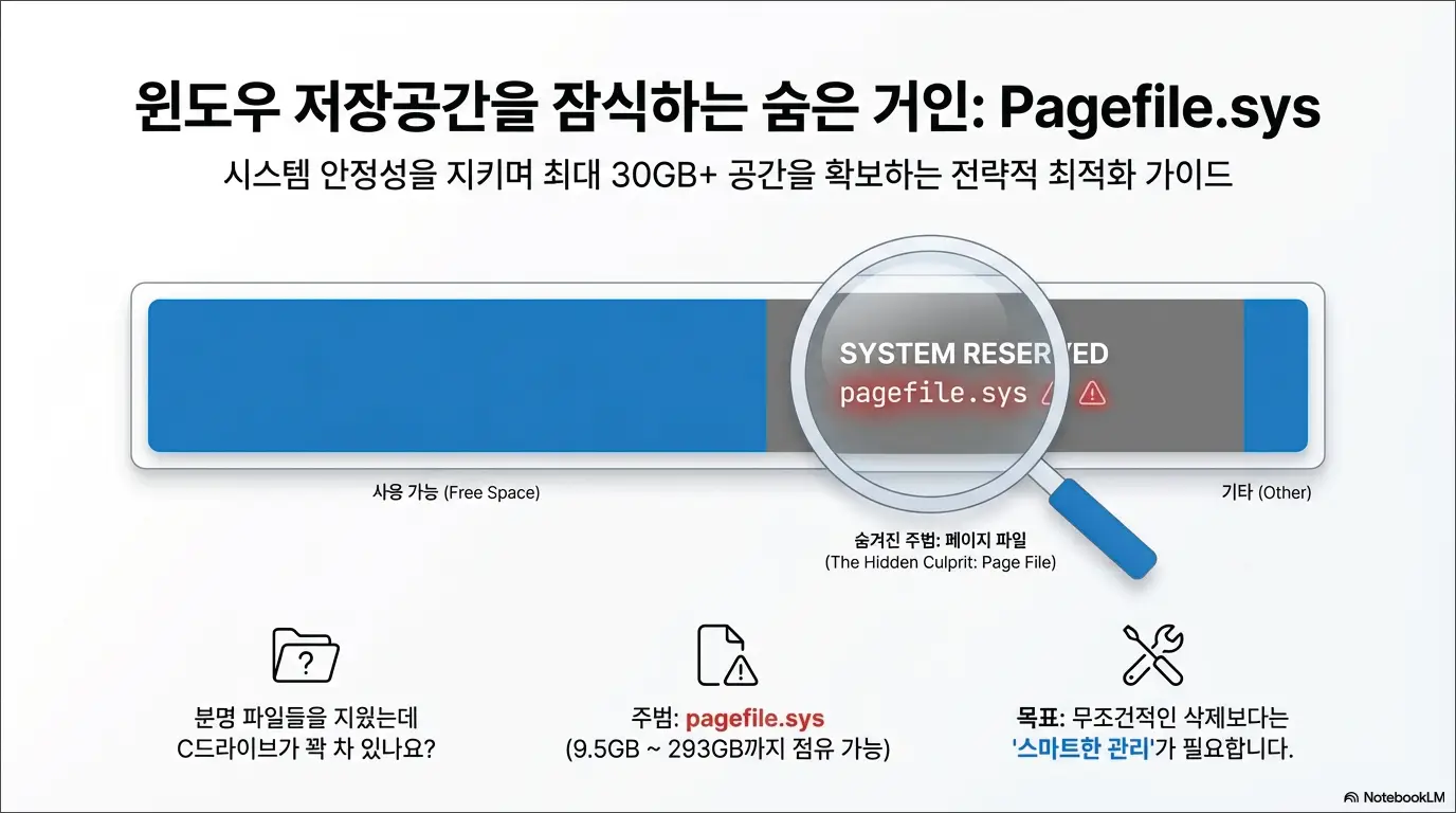 pagefile.sys 파일 삭제