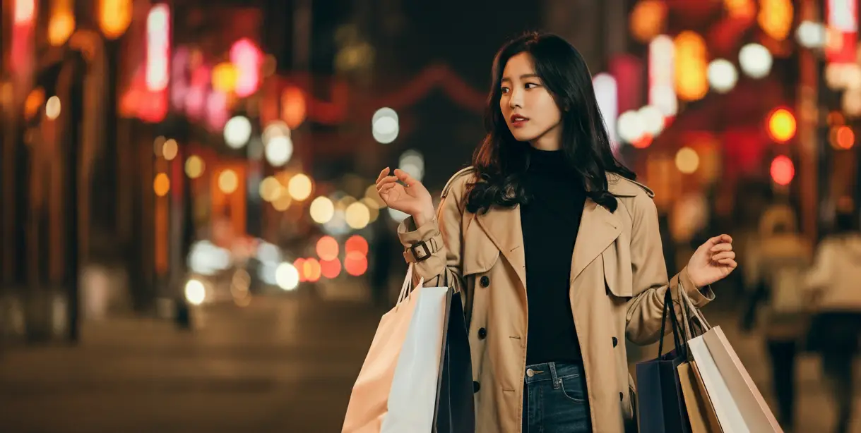 쇼핑하는 여성