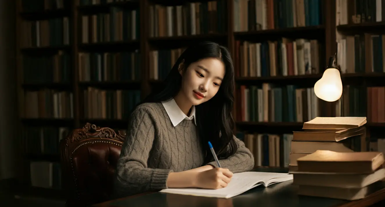 공부를 하는 학생