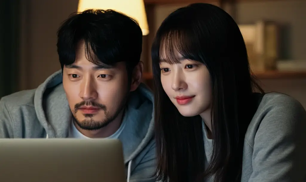 함께 영화를 감상하는 연인