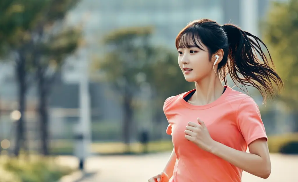 조깅하는 여성