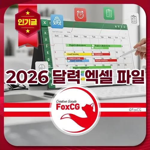 2026 달력 엑셀 파일