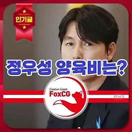 2024년, 2025년 양육비 산정기준표 정우성/문가비 부담액