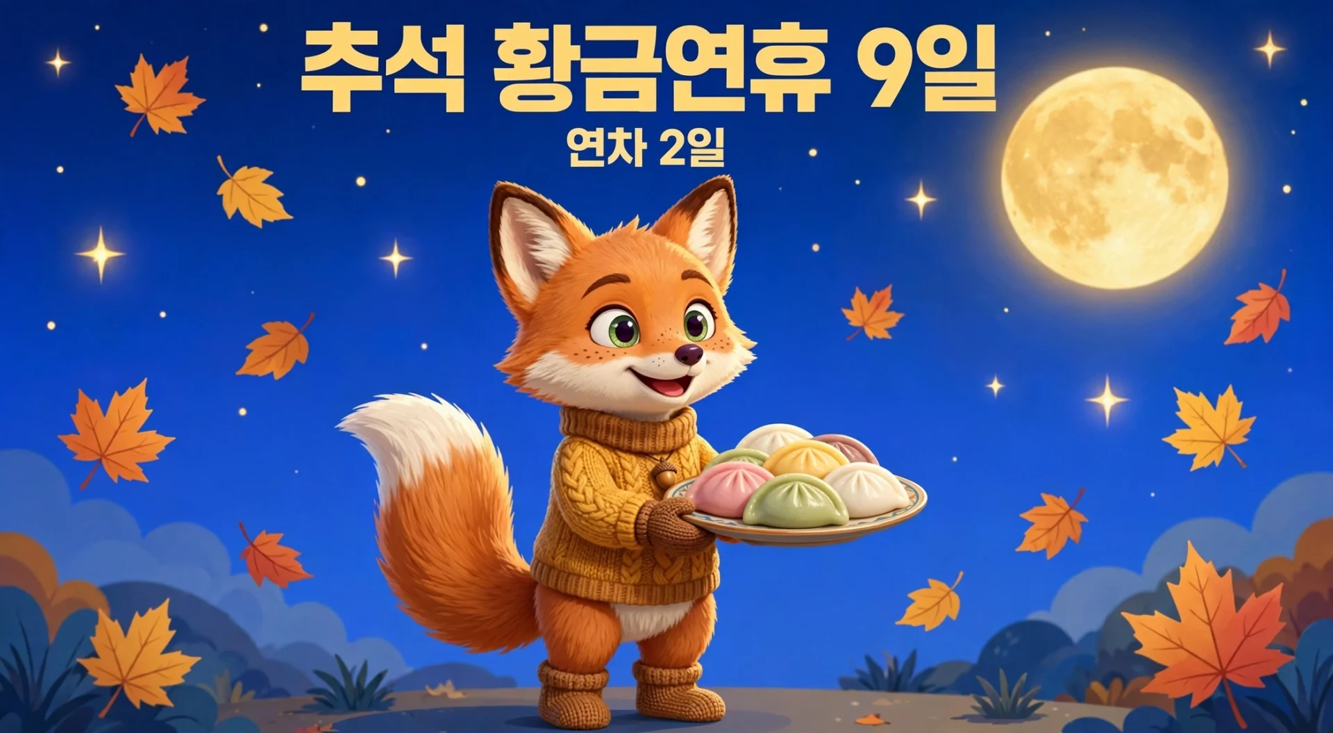 2027년 추석 9일 황금연휴 안내 — 연차 2일