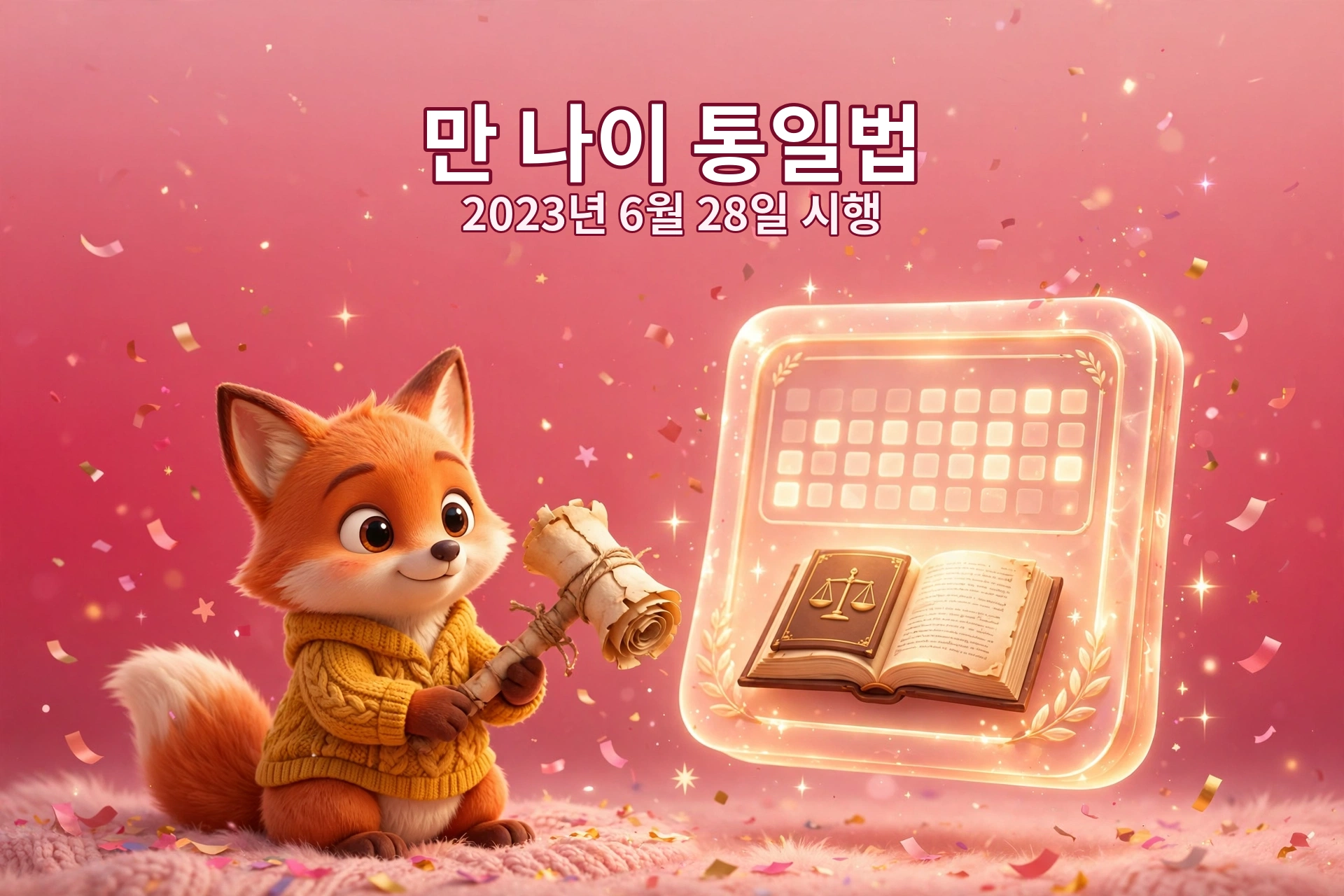 만나이 계산기 — 만 나이 통일법 2023년 6월 28일 시행 안내