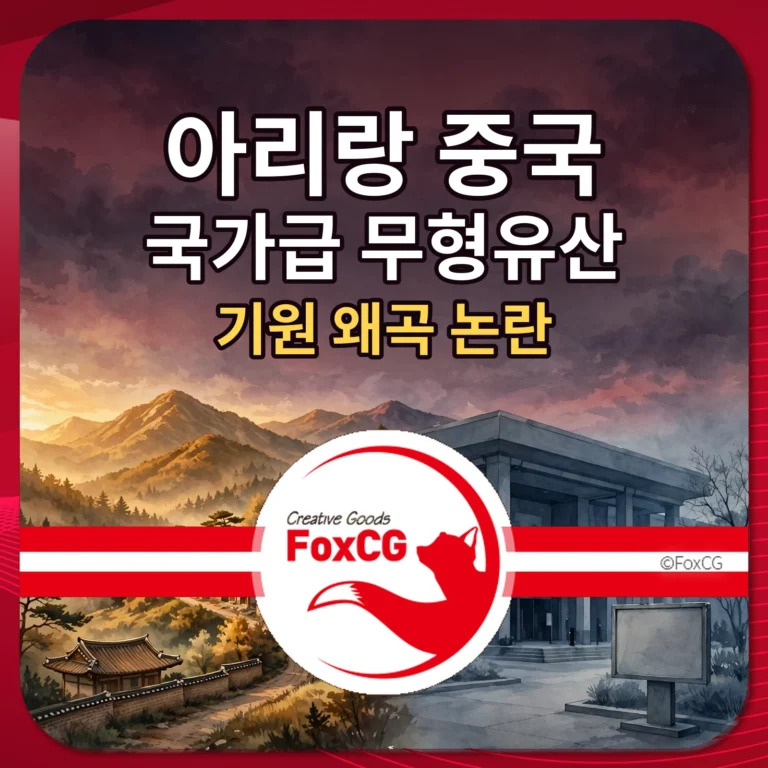 아리랑 중국 국가급 무형유산 기원 왜곡 논란 썸네일
