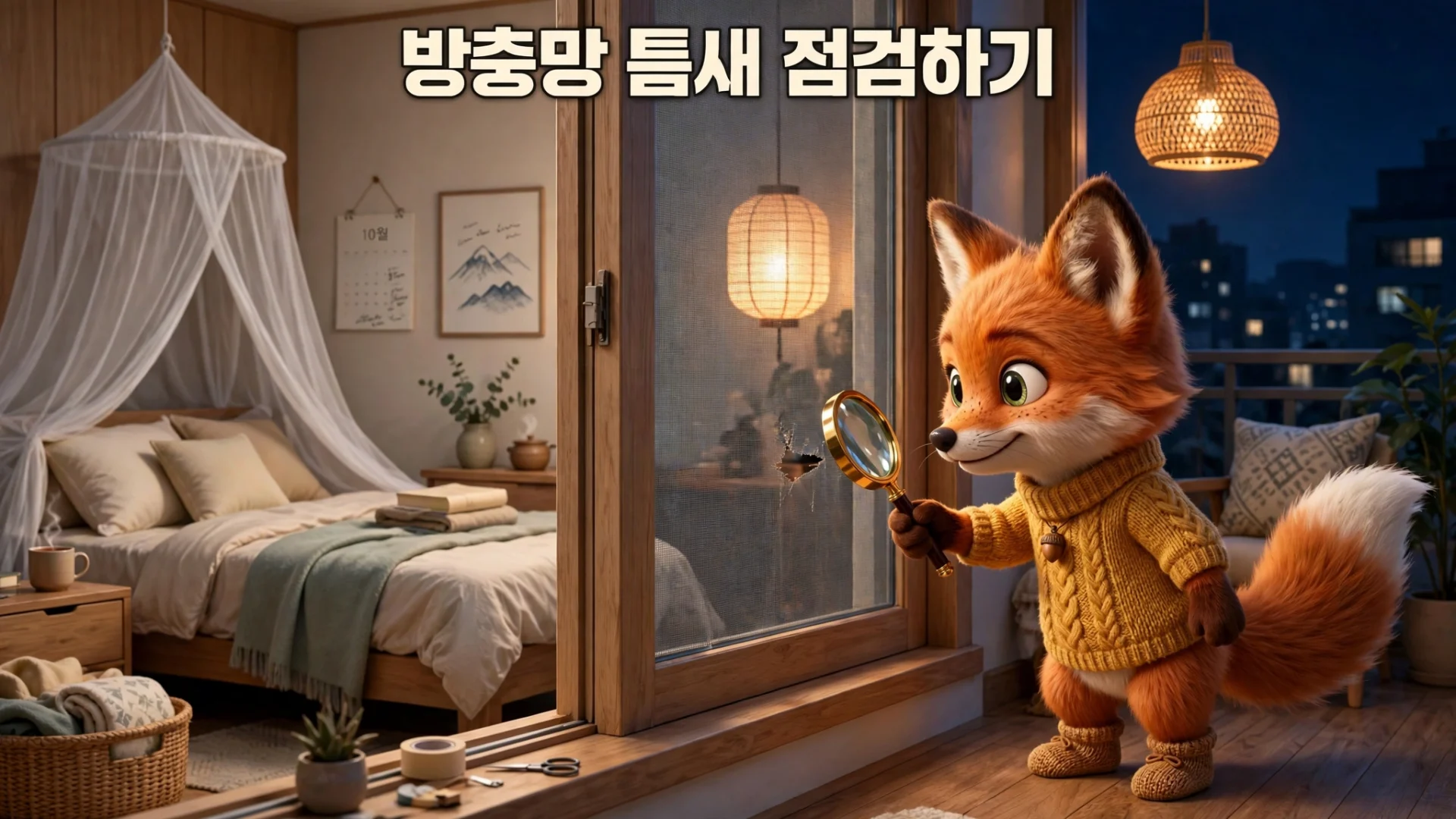 실내 모기 차단 방법 이미지