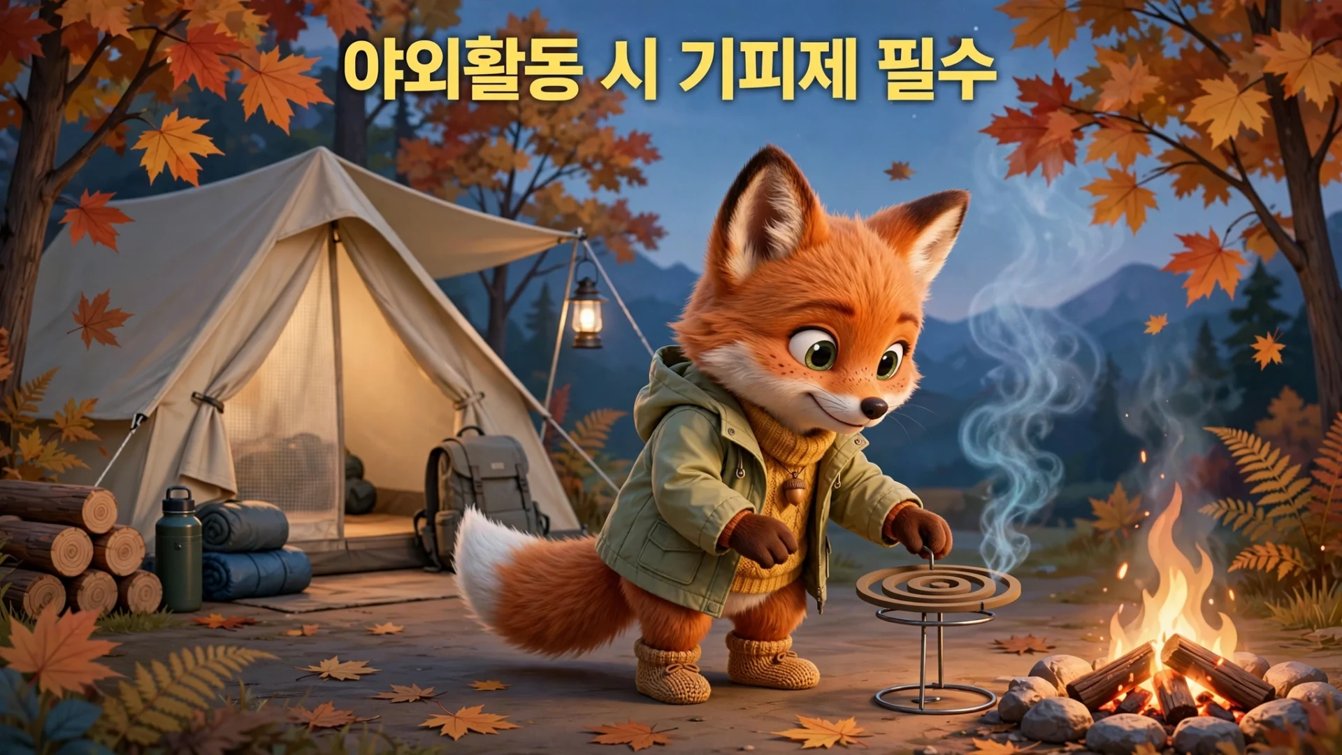 야외 모기 퇴치 플랜 이미지