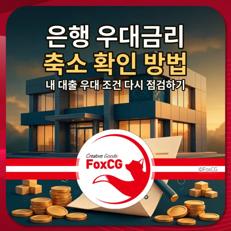 은행 우대금리 축소 확인 방법 썸네일