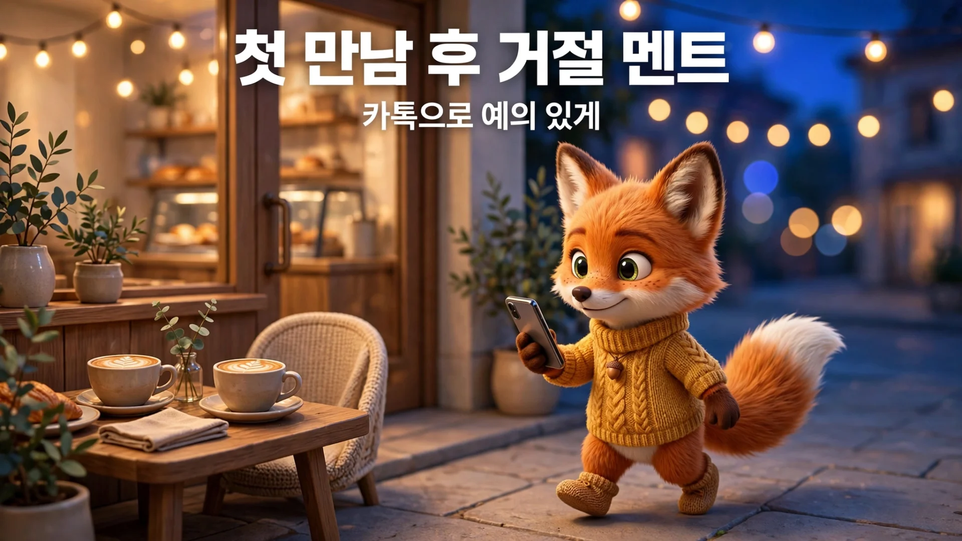 첫 만남 후 소개팅 거절 멘트 — 카톡으로 예의 있게