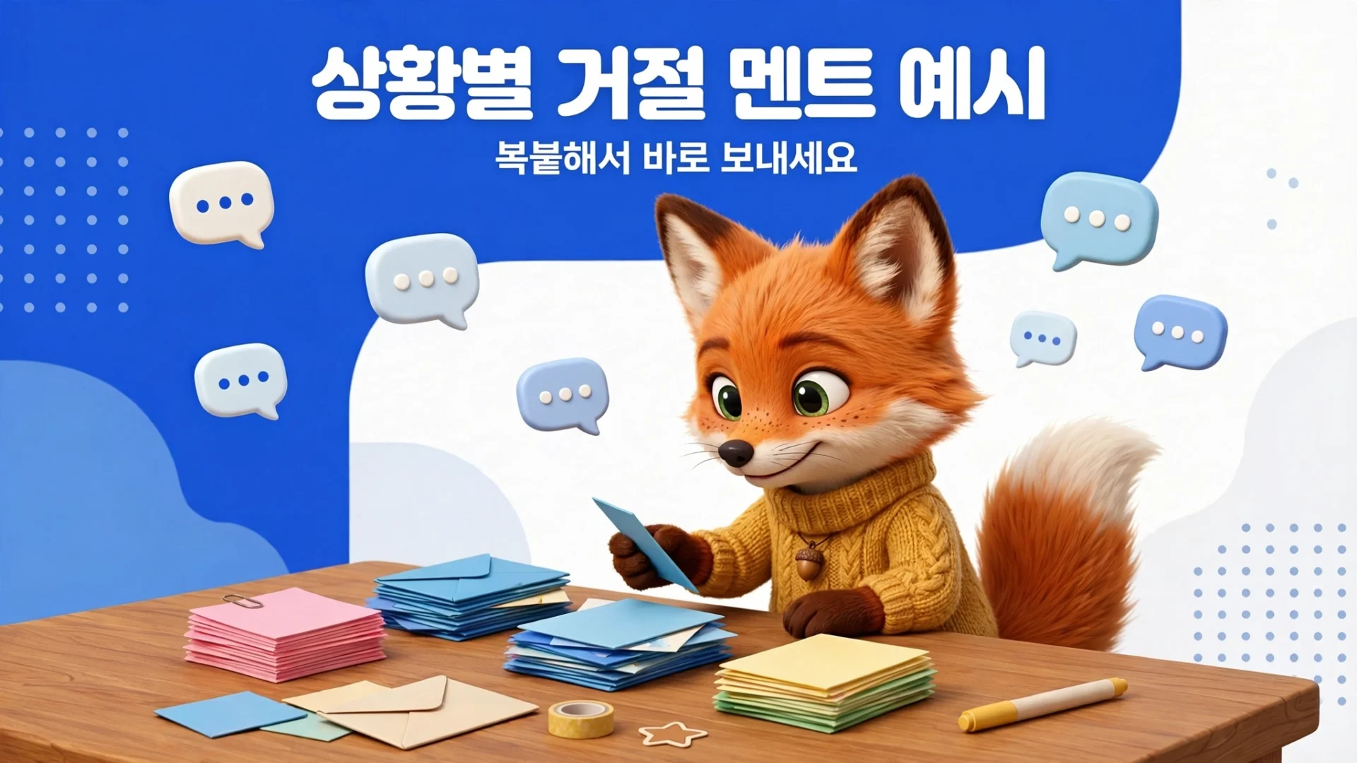 상황별 소개팅 거절 멘트 예시 — 복붙해서 바로 보내기