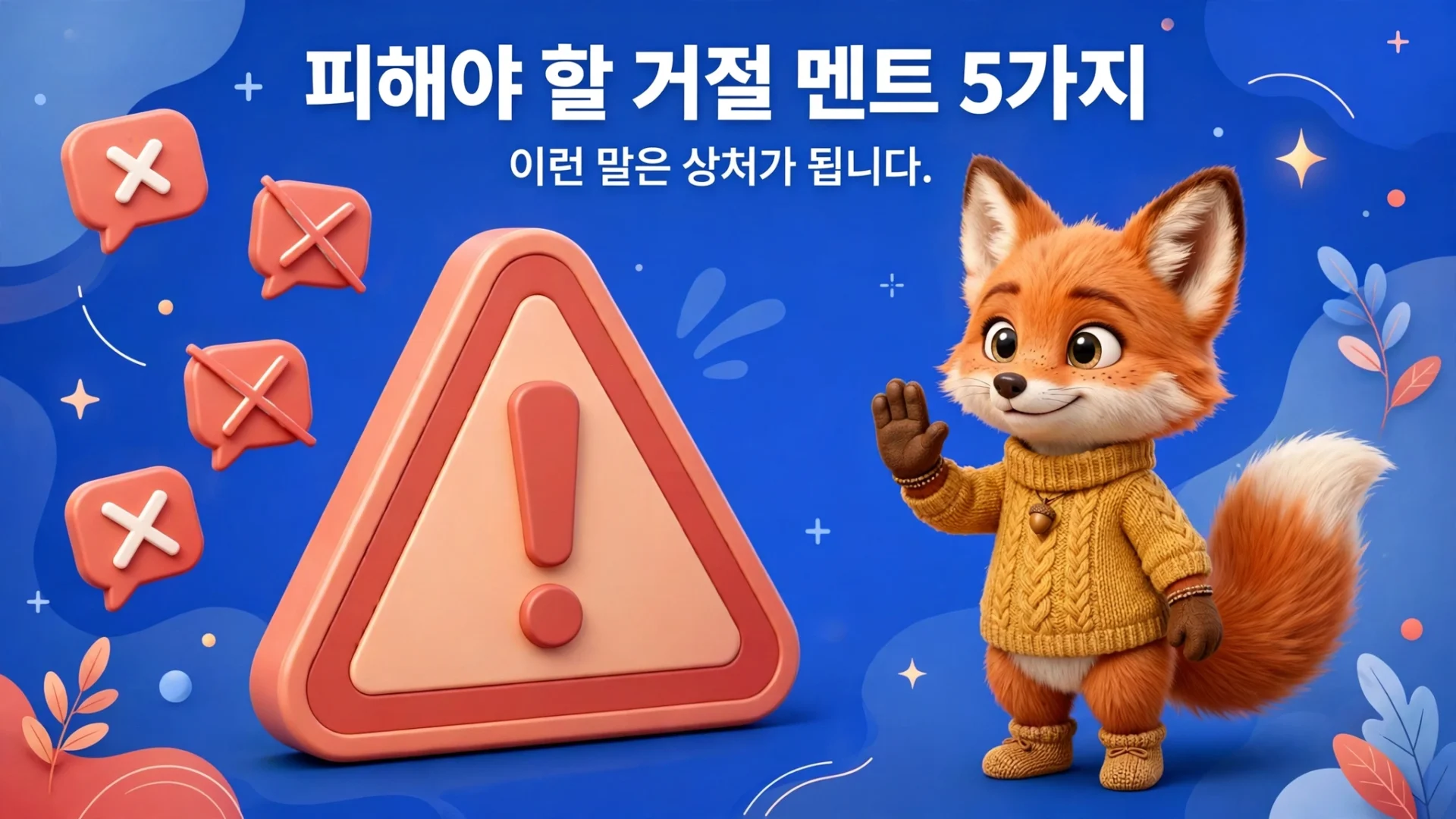 피해야 할 소개팅 거절 멘트 5가지