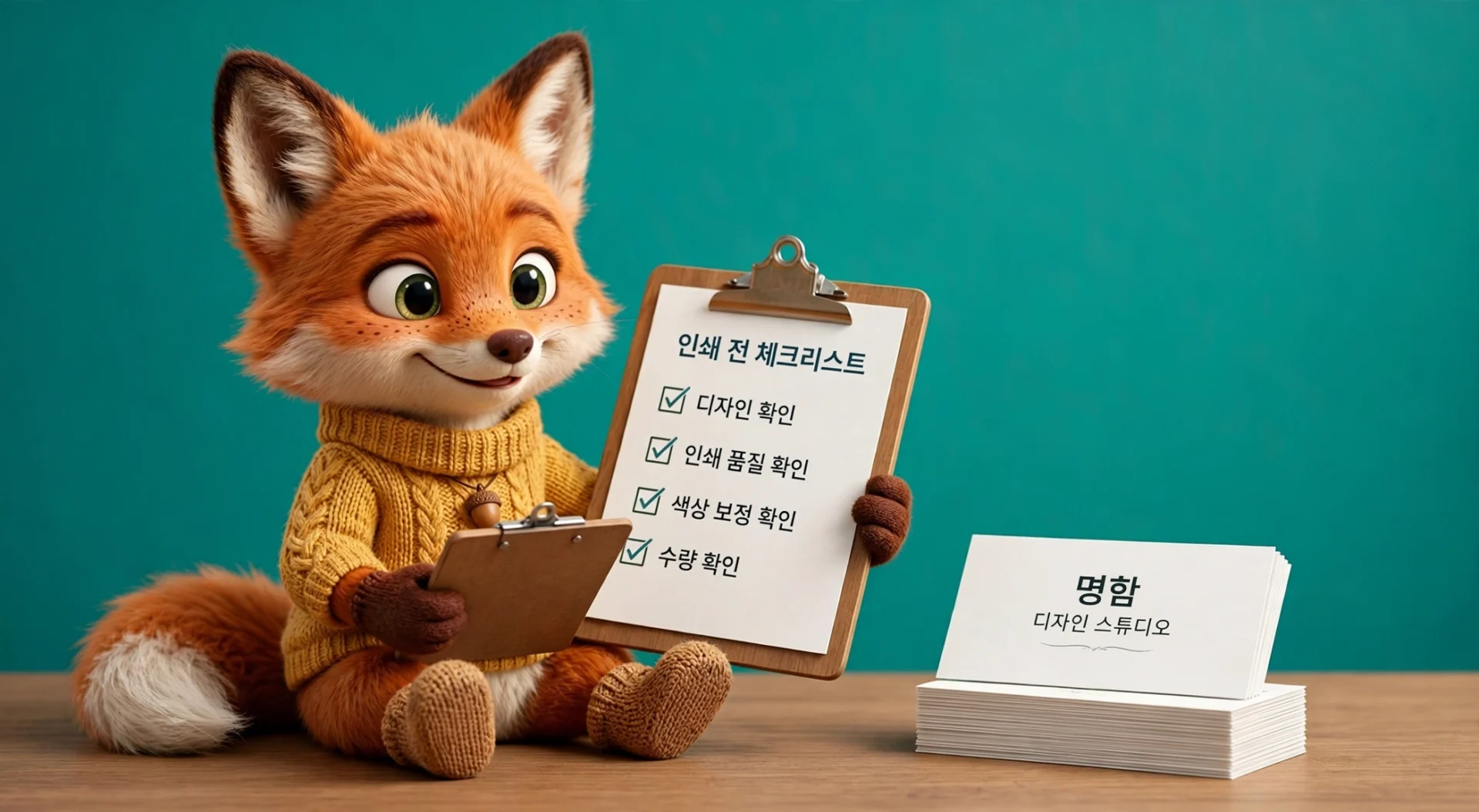 명함 인쇄 맡기기 전 체크리스트