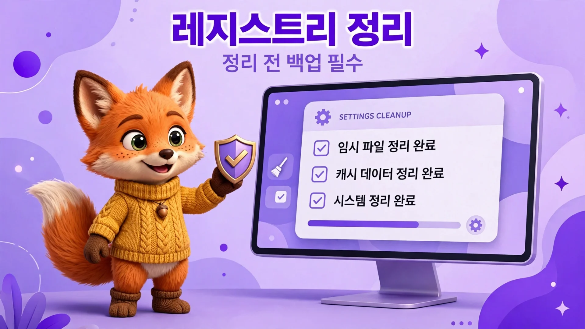 CCleaner 레지스트리 정리 백업 필수 안내 이미지