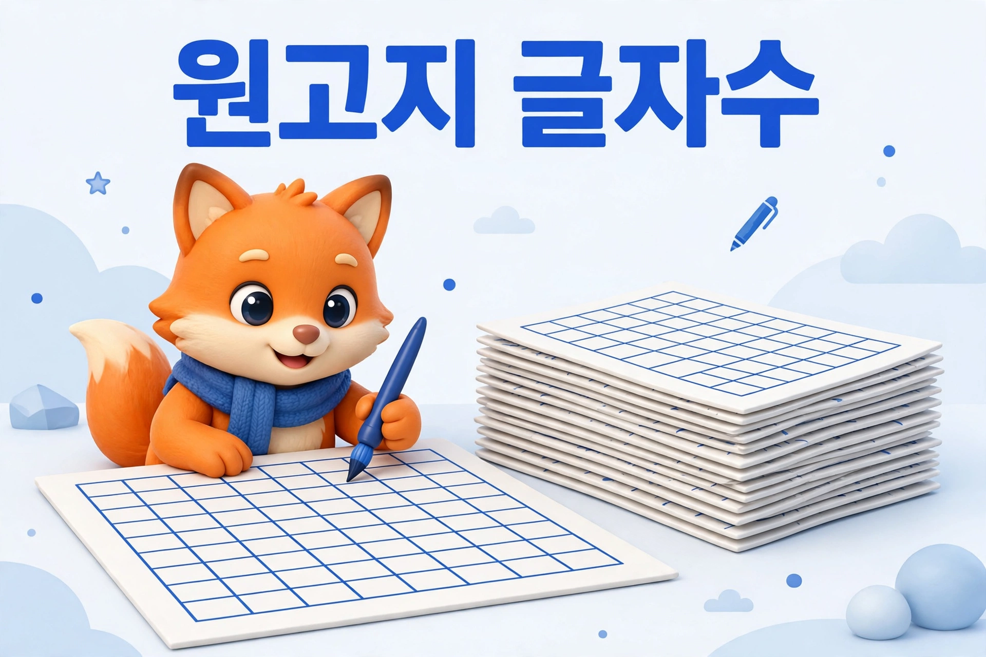 원고지 글자수 세는 법