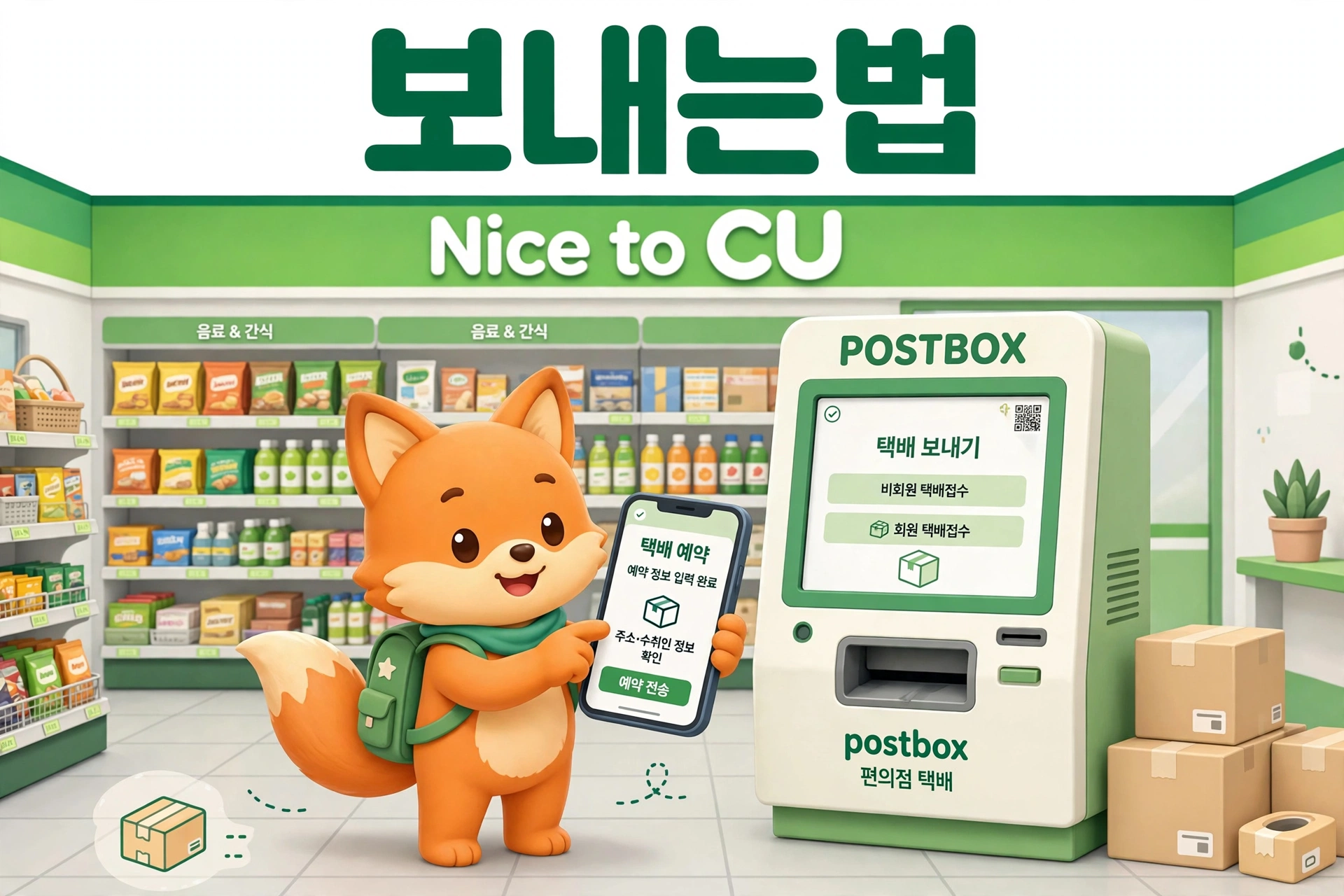 CU반값택배 보내는법