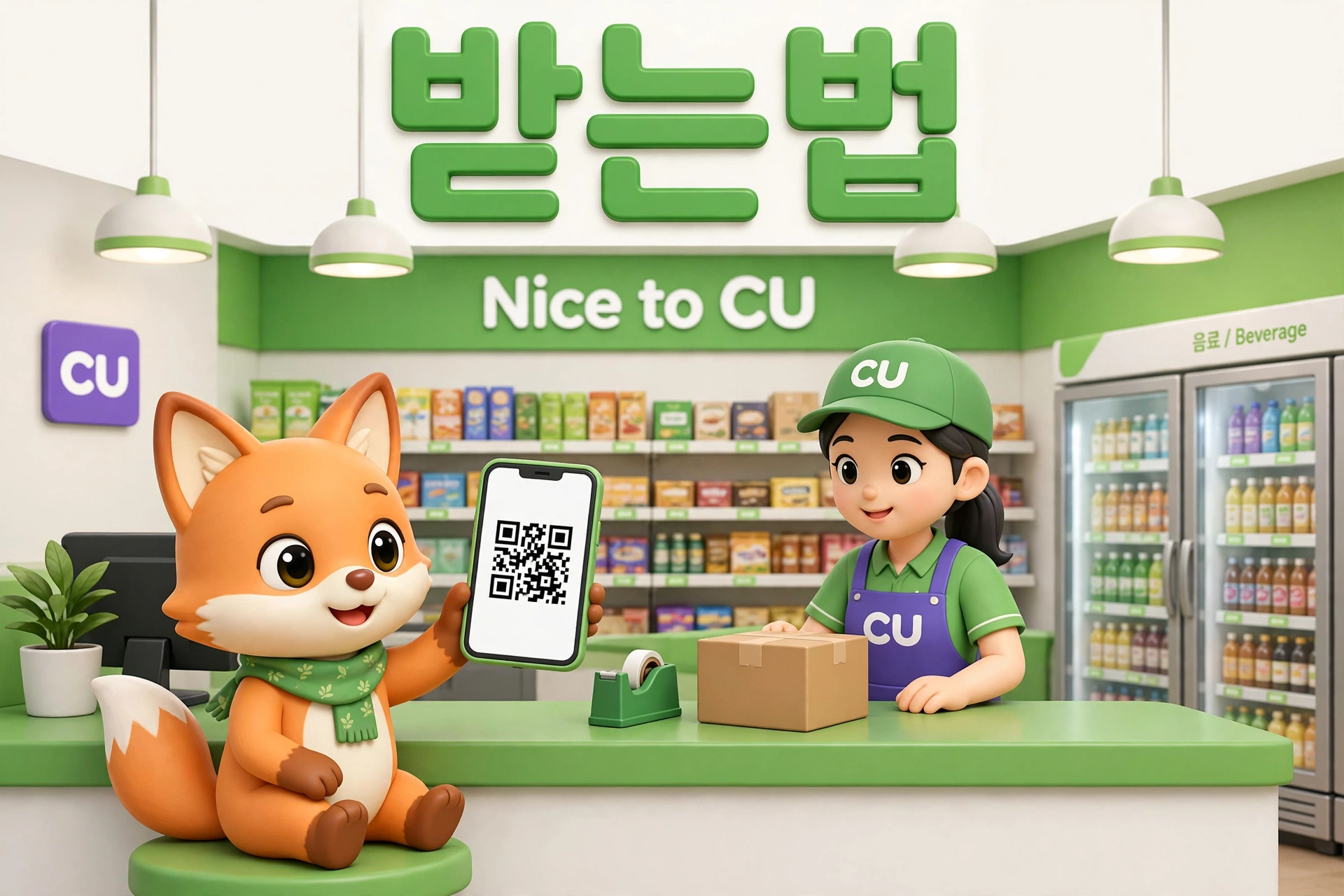 CU반값택배 받는법