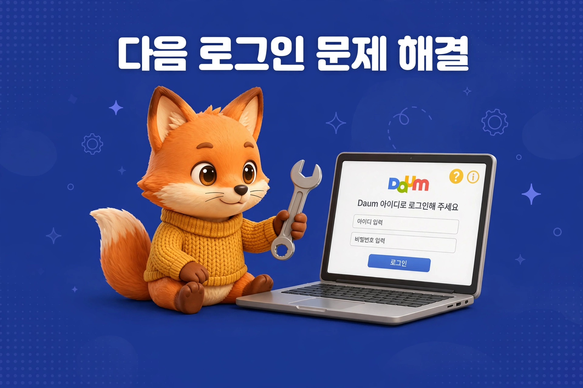 다음 로그인 문제 해결 안내