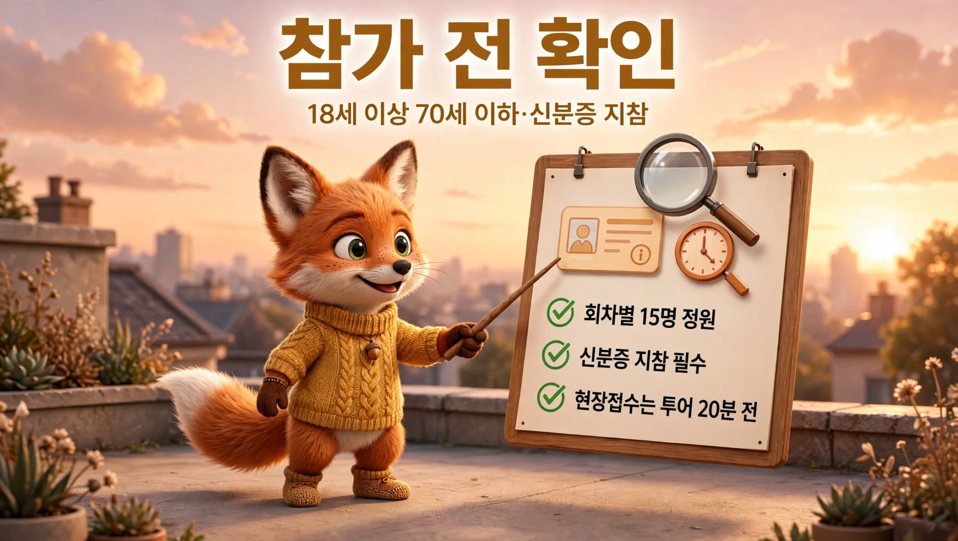 참가비와 참가 안내