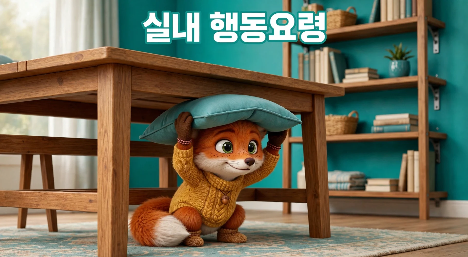 실내 지진 행동요령