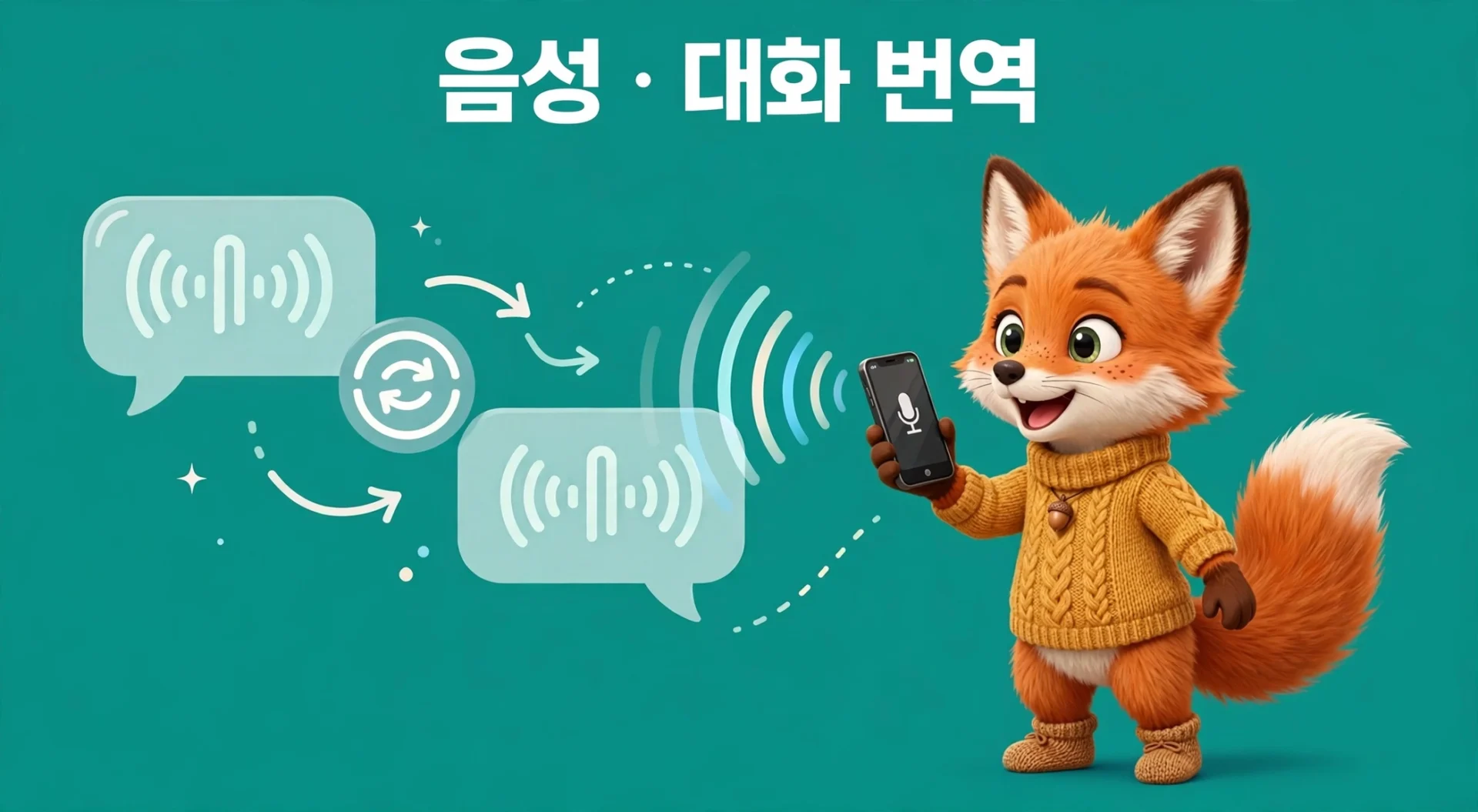 음성 대화 번역 사용법