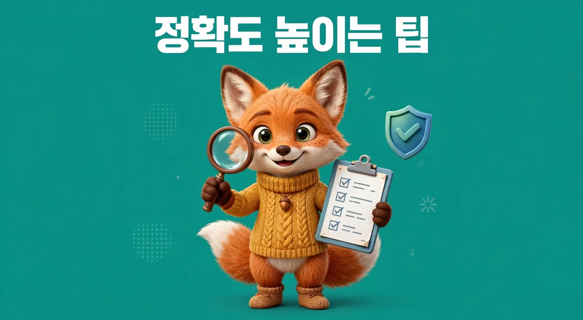 정확도 높이는 팁