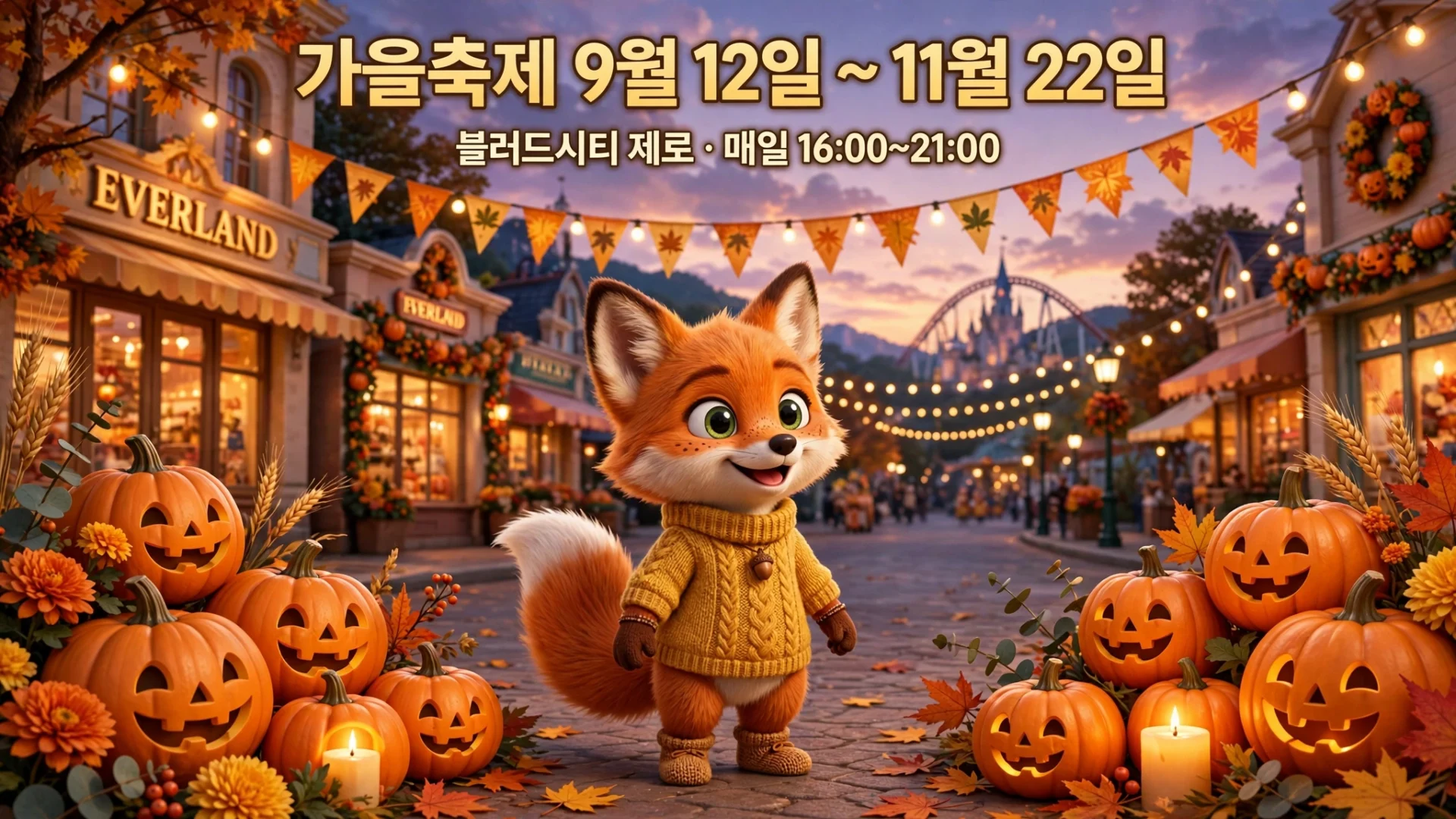 에버랜드 가을축제 안내