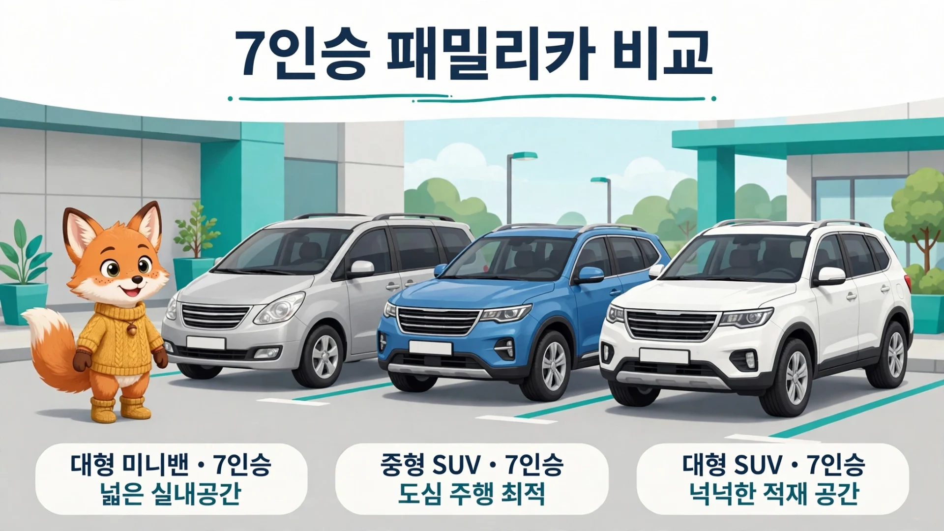 7인승 패밀리카 3종 개요