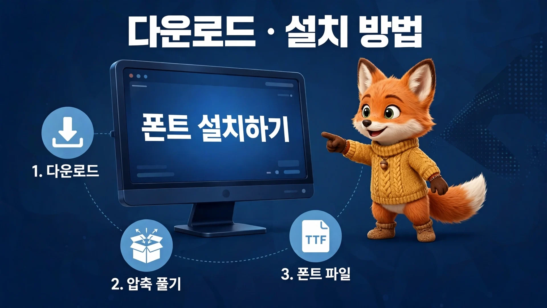 폰트 설치 방법