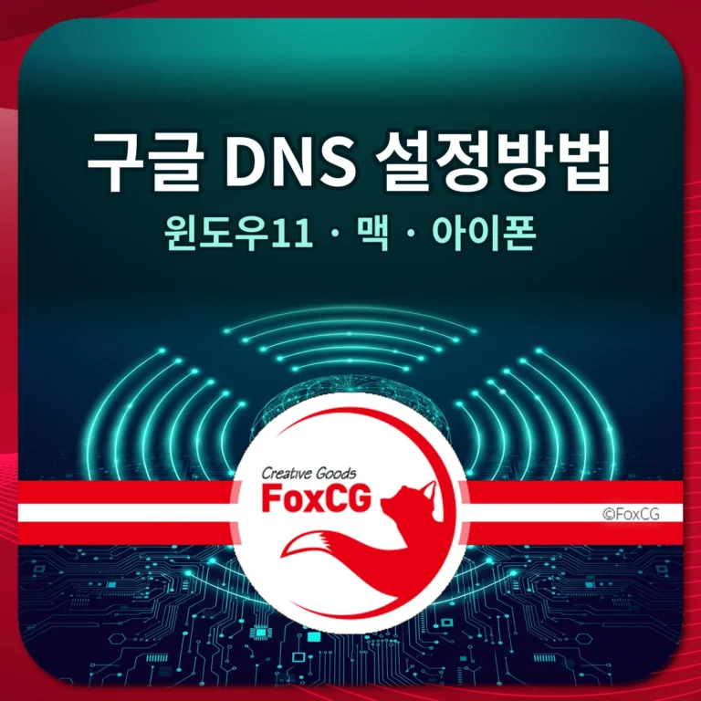 구글 DNS 설정방법 썸네일 — 윈도우11·맥·아이폰