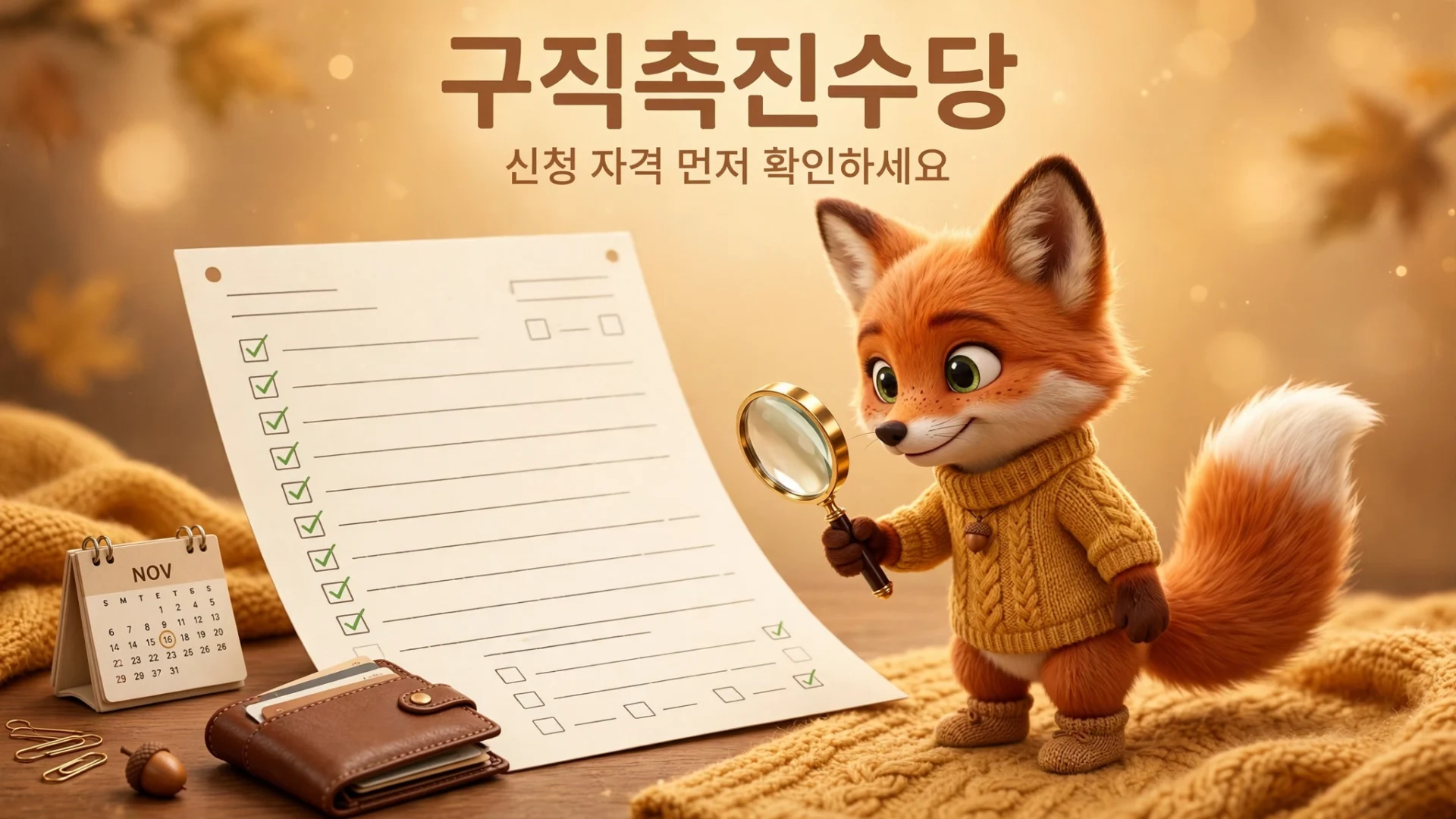 구직촉진수당 신청 자격 확인