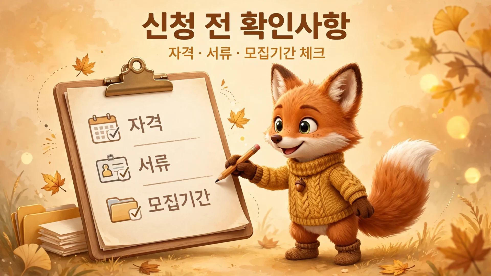 50대 정부지원금 신청 전 확인사항 체크리스트
