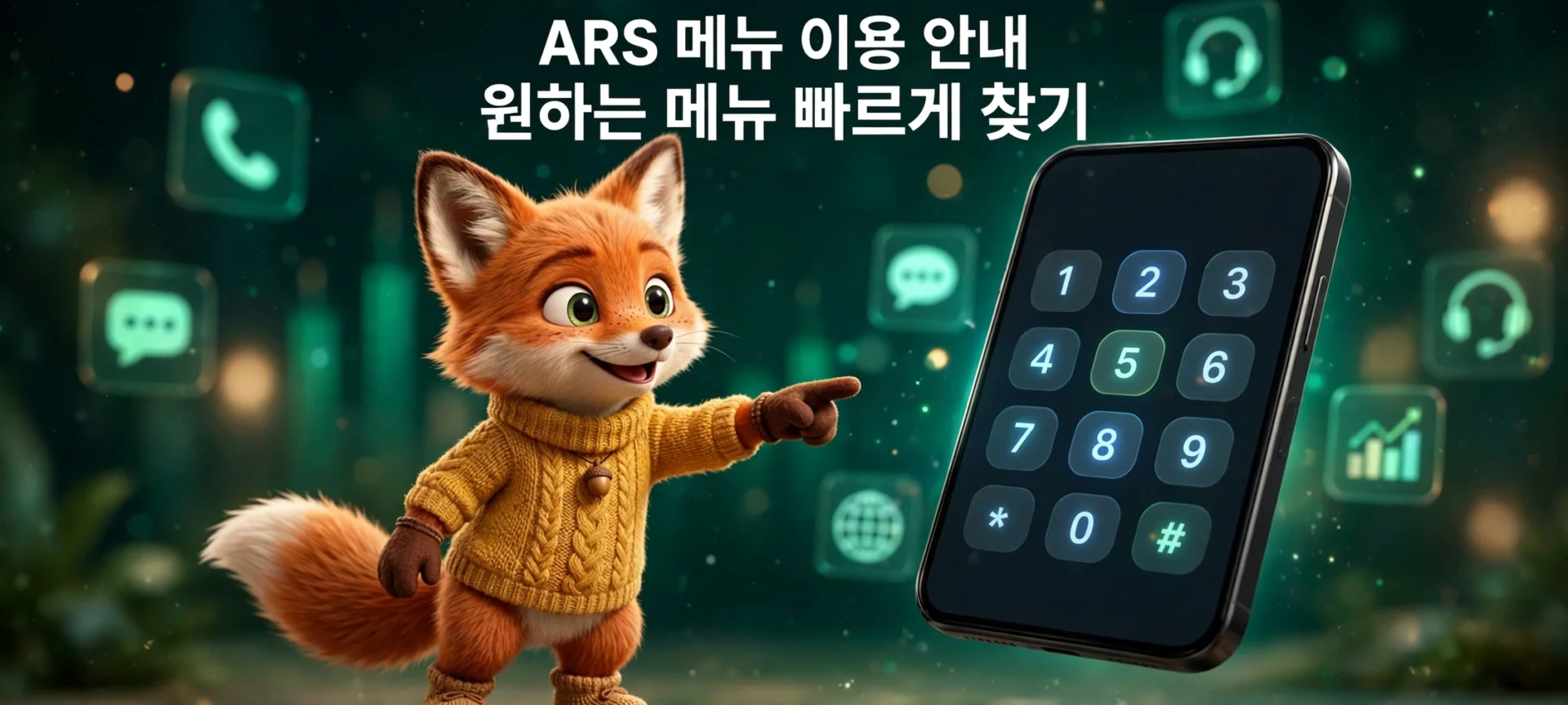 하나카드 고객센터 상담원 연결 ARS 메뉴 안내 이미지