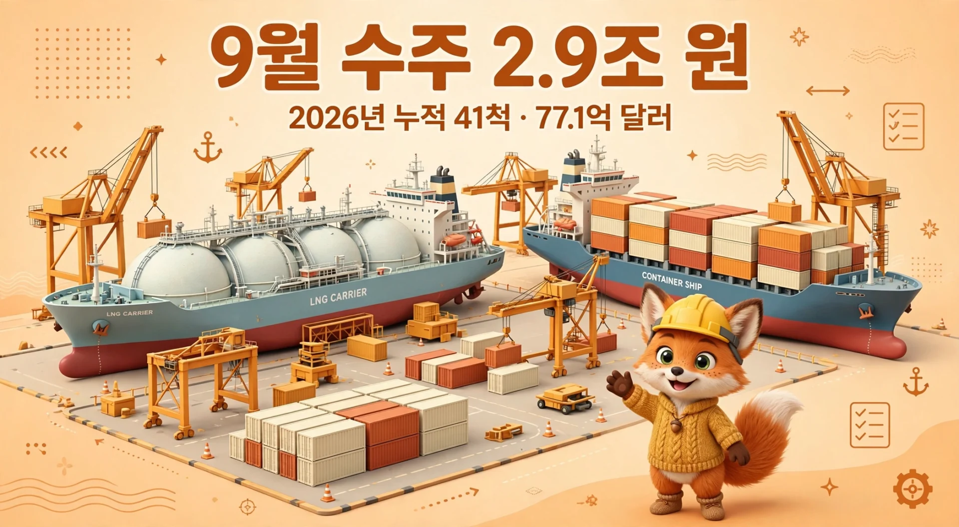 한화오션 9월 수주 2.9조 원 안내 이미지
